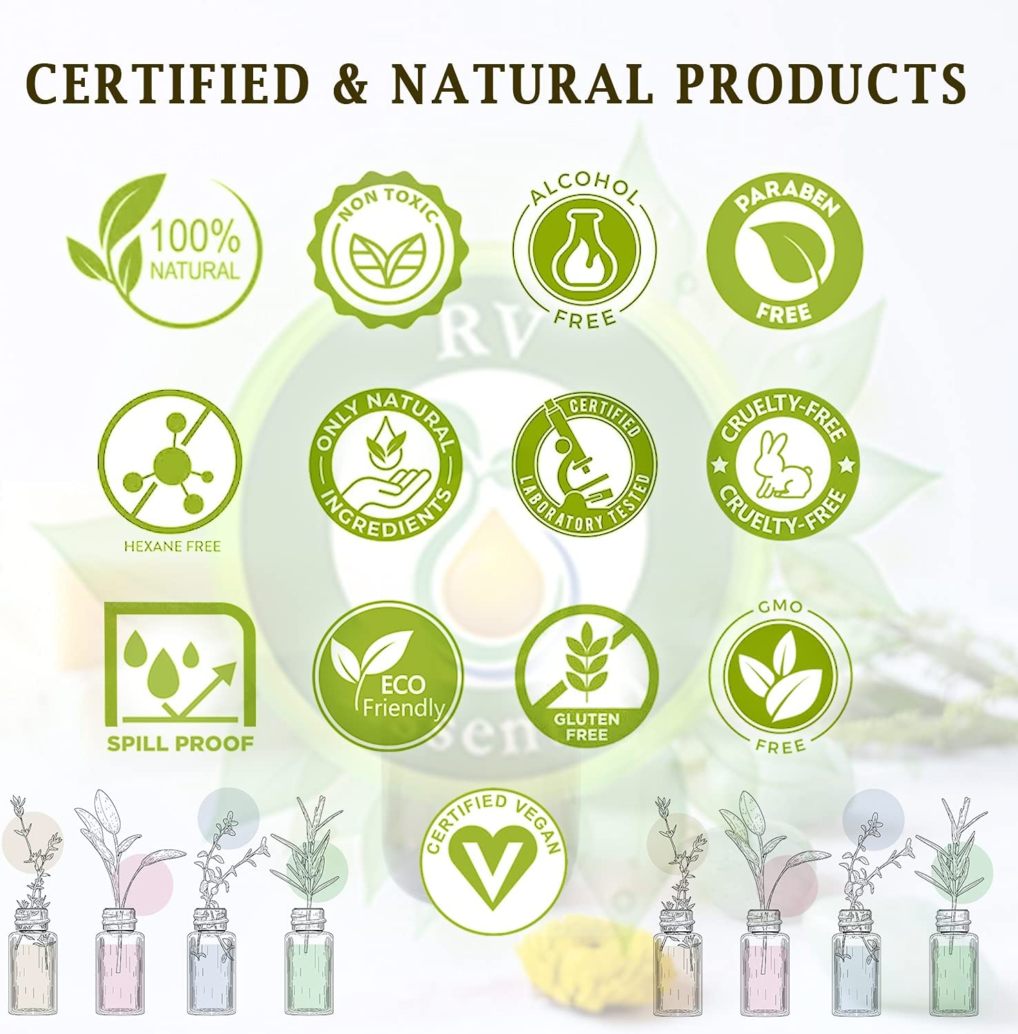 R V Essential Pure Bhringraj Oil 50Ml (1.69Oz)- Eclipta Alba (100% Pure and Natural Rare Herb Series) image number 2