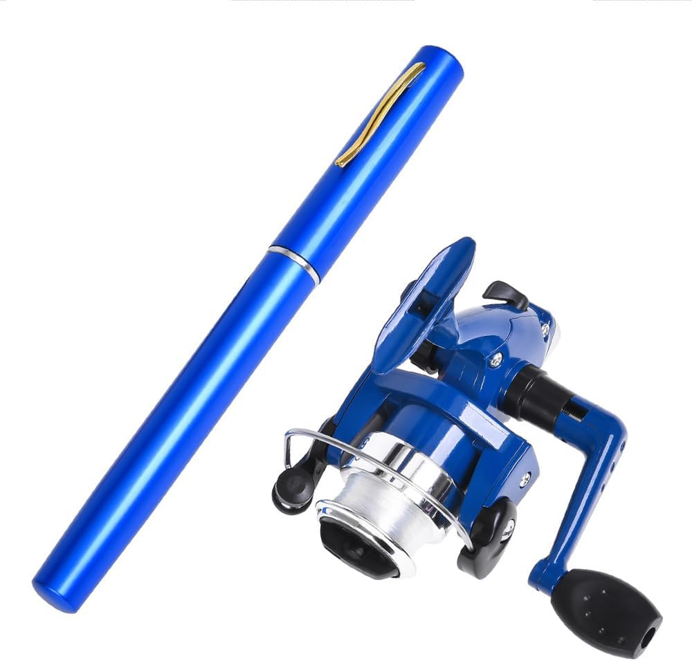 Pen Fishing Rod Reel Combo Set Premium Mini Pocket Collapsible Fishing Pole Kit Telescopic Fishing Rod with Spinning Reel image number 5
