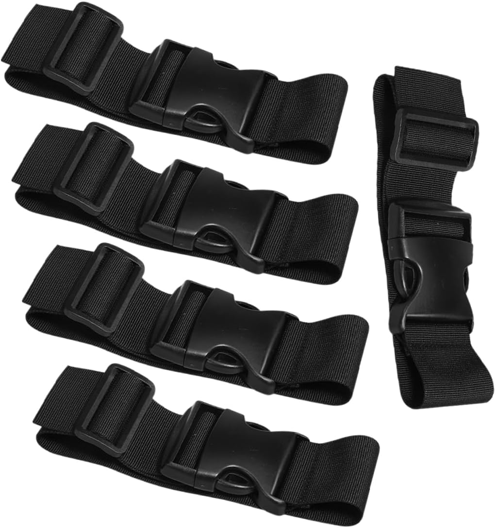 TINEASUR 5Pcs Adjustable Luggage Straps Nylon Suitcase Belts Buckle Luggage Connector Straps for Suitcases Secure Travel Accessories image number 6