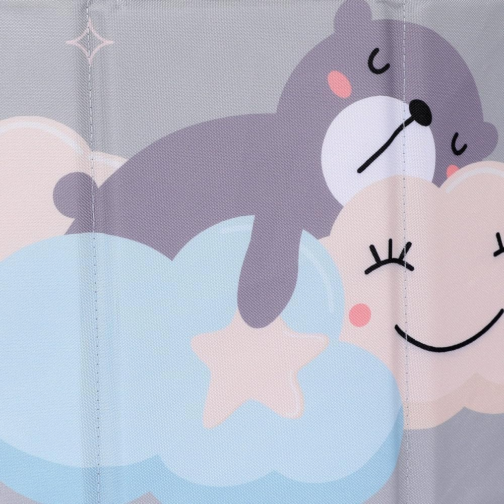 Keezi Ball Pit, 100 X 100 X 30Cm Foldable Foam Balls Pits Kids Soft Pool Playpen Barrier Ideal Gift Toys for Baby Children Toddlers, Suitable for 3-8 Years Old Grey image number 2