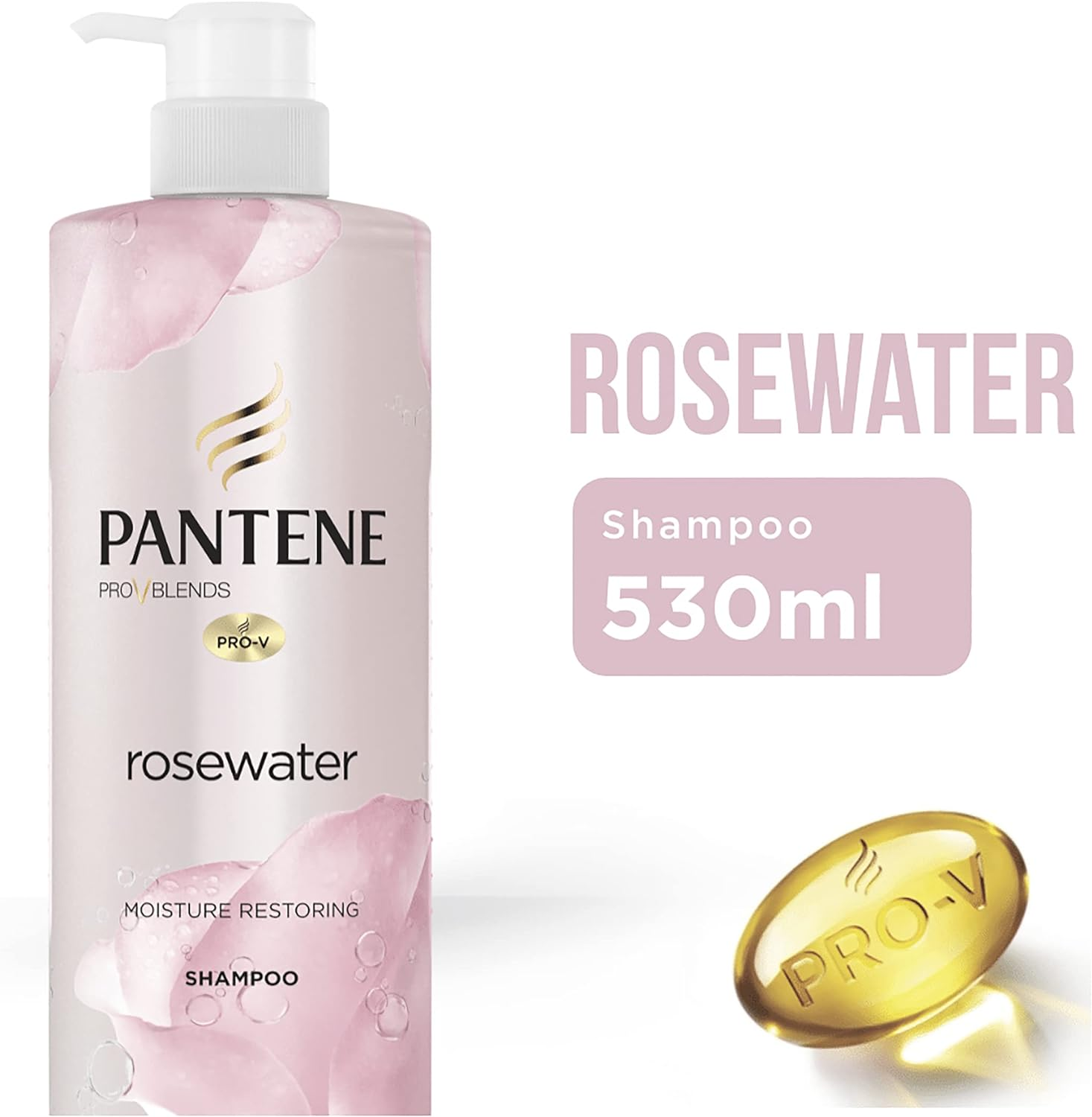 Pantene Micellar Rose Water Shampoo 530Ml image number 5