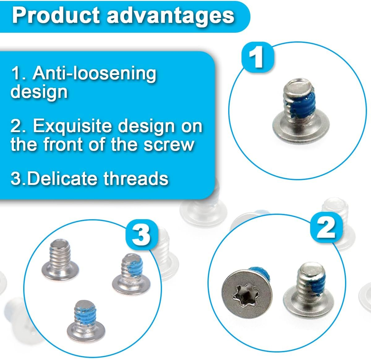 ZHUROUPU 24 Pcs M2X3 T5 Bottom Screws Compatible with for Dell XPS 13 9343 9350 9360 XPS 15 9550 9560 Precision M5510, Secure Bottom Cover Wrist Rest Support, Torx T5 Screwdriver (Silver) - For Xps 13 image number 6