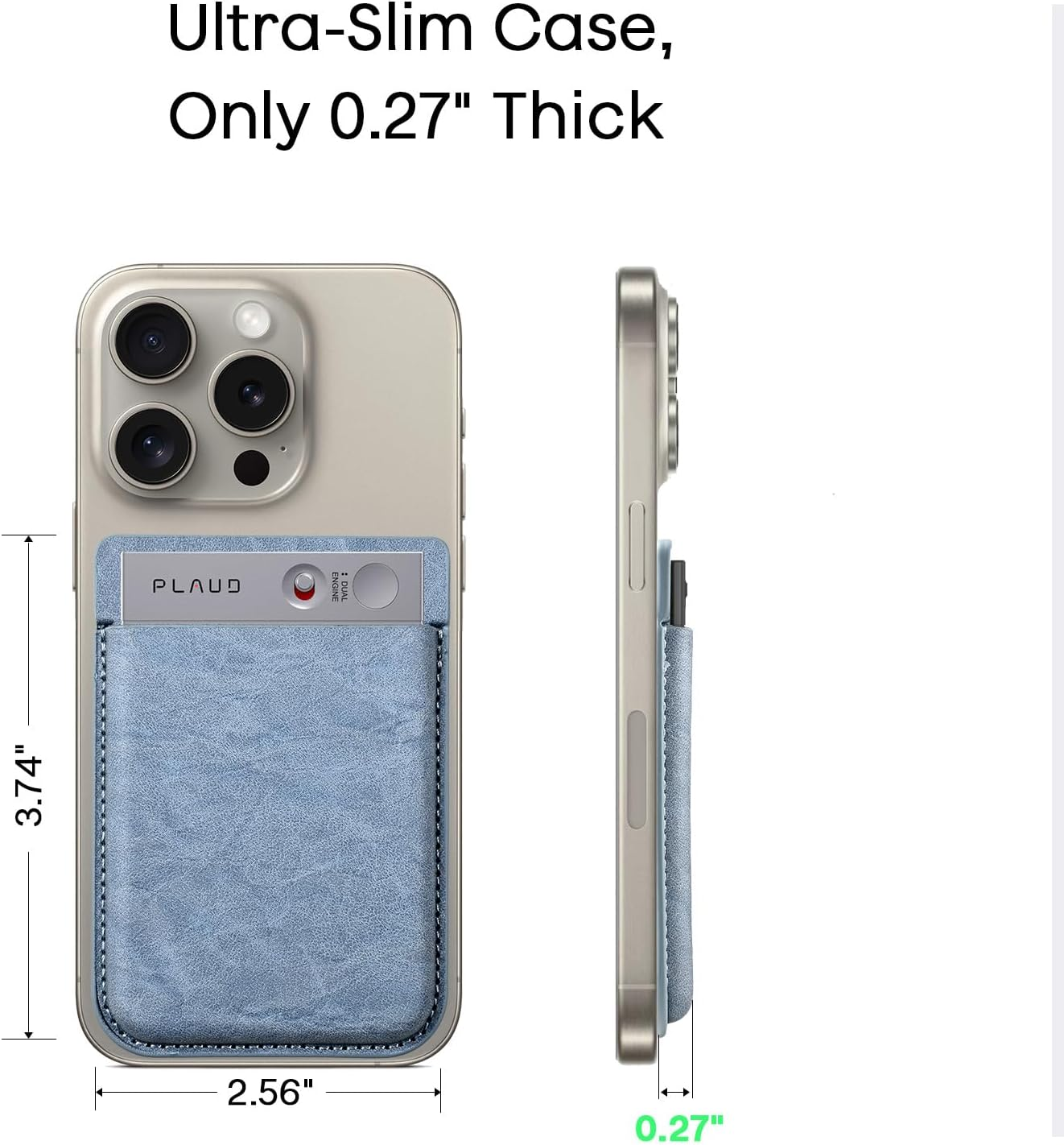 Voice Recorder Carrying Case for Plaud Note Compatible with Plaud Note AI Audio Recorder Portable Protective Case Blue image number 6