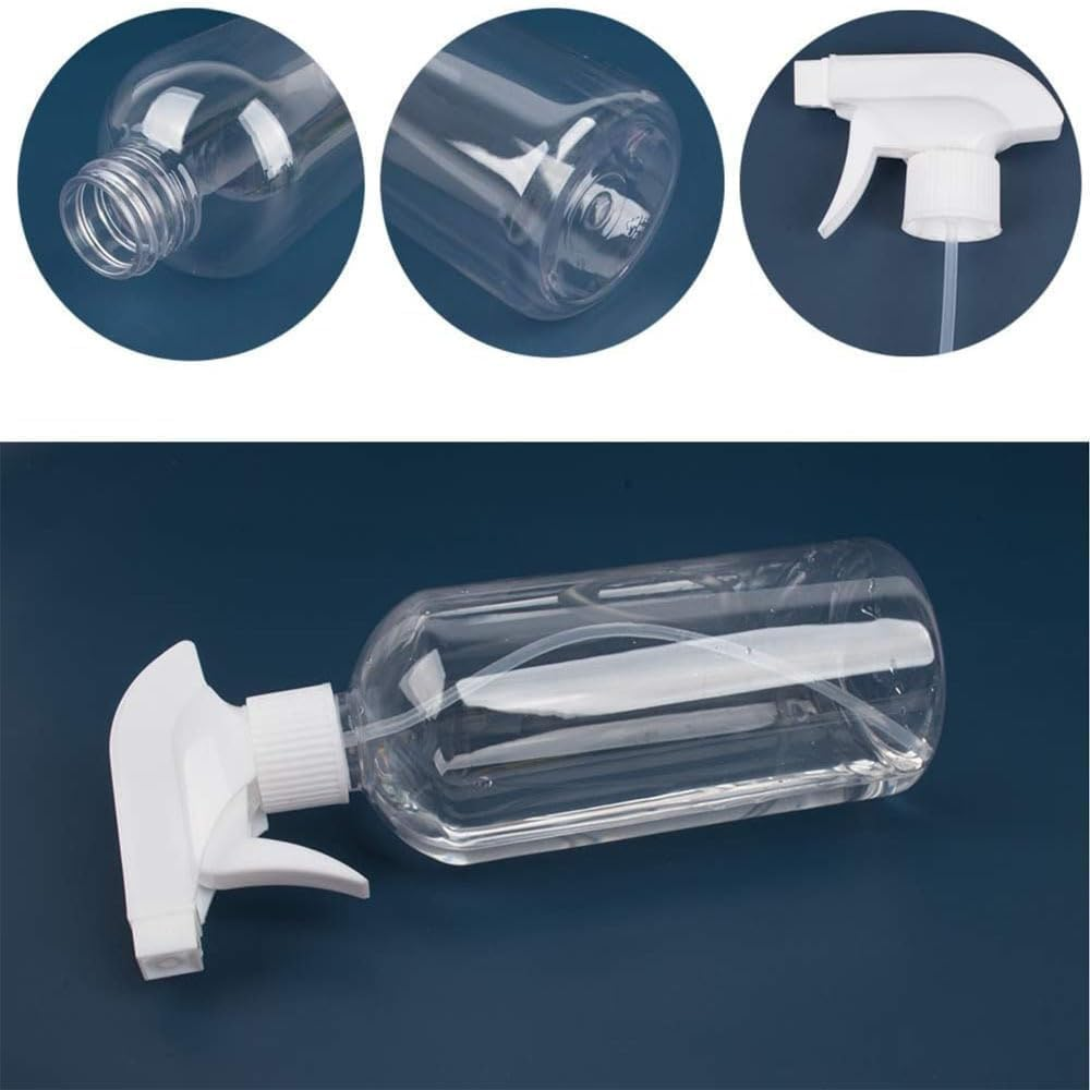 Plastic Spray Bottles - 200ML Empty Spray Bottles for Cleaning Solutions,Pet, Essential Oils, Hair, Cooking - Mist/Stream Water Bottle