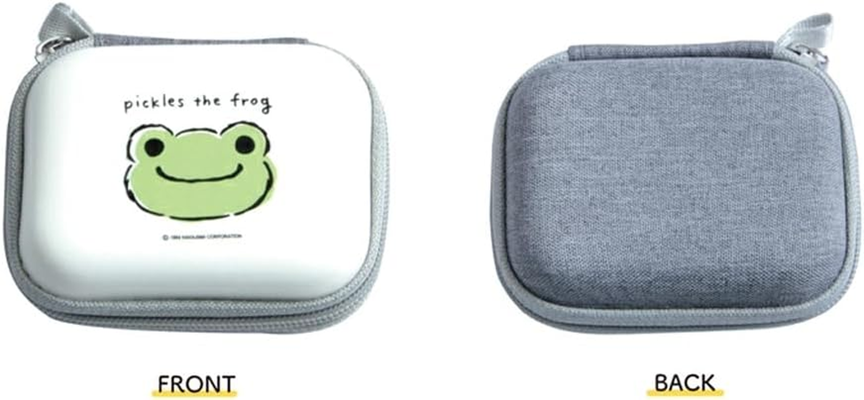 Granthunk Gadget Pouch, Small Hard Pouch, Storage, Small Items, Pickle Frog, Gadget Pouch, SS Cable, Compact, Travel, Business Trip - Up image number 2