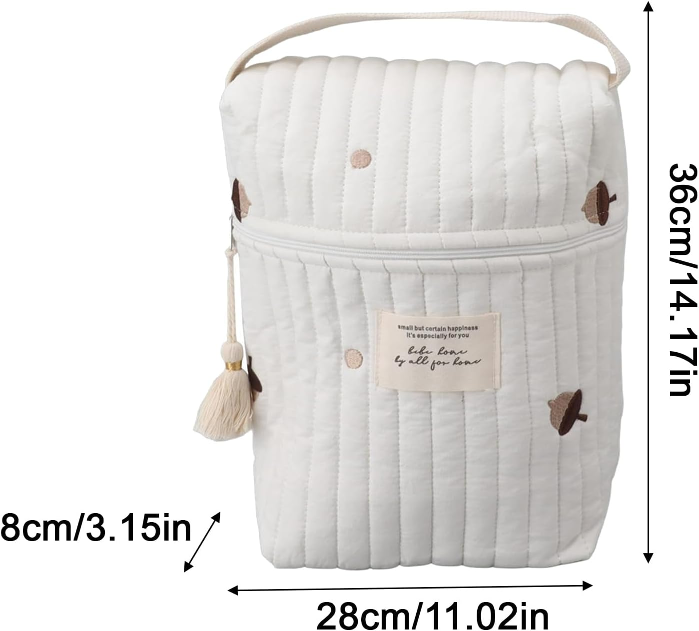 Diaper Organizing Pouches, Cartoon Quilted Pacifier Bag, Soft Storage Bag, Feeding Bottle Organizer, Wipes Storage Pouch, Baby Fundamentals Organizer, Quilted Diaper Pouches, Pacifier Storage Bag, image number 4