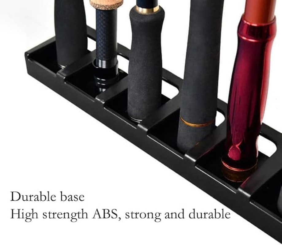 2 Set Vertical Fishing Rod Holders - Wall Mounted Storage with 6 Holders/Ea - Pole Organizer Tackle Racks for Room Boats - Installation Accessories Included image number 5