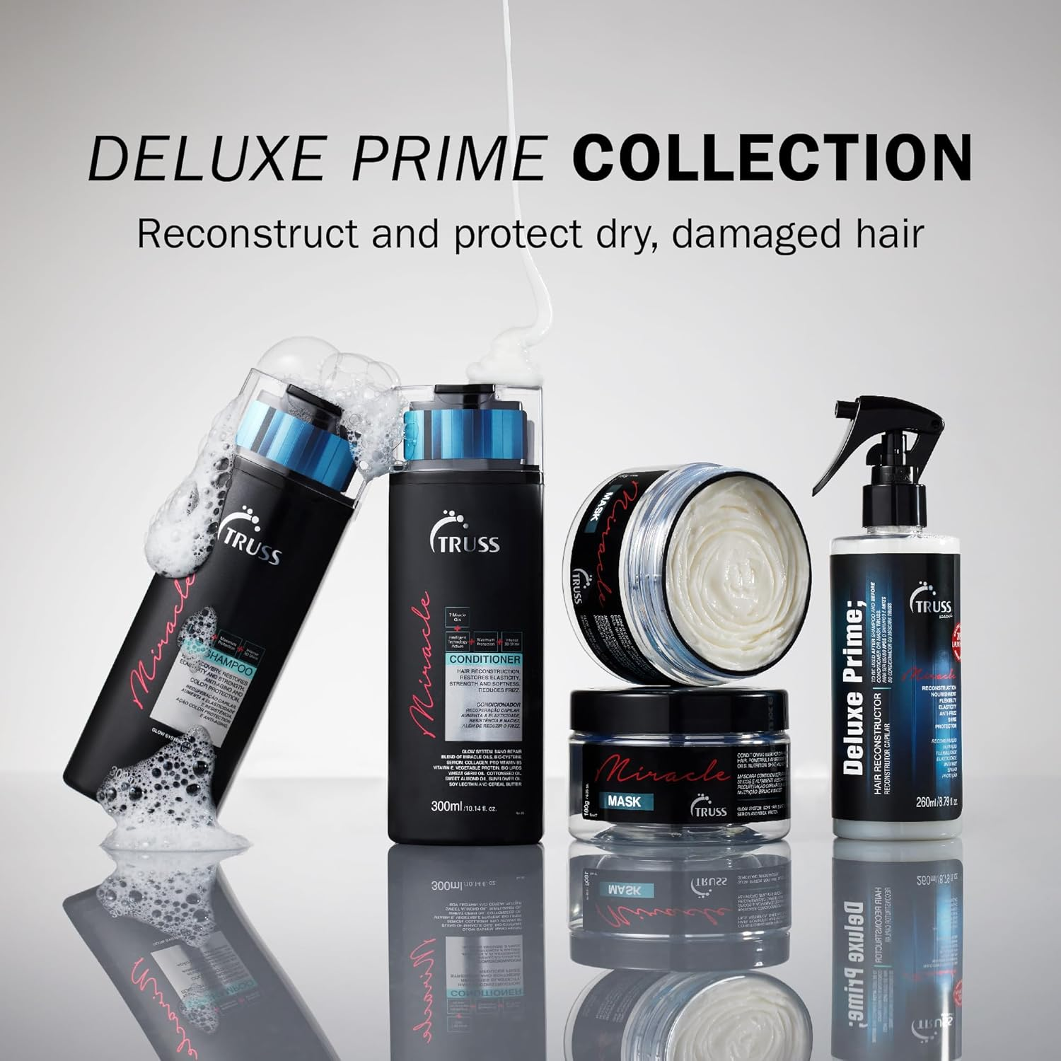 Truss Professional Deluxe Prime Miracle Treatment, 260 Ml - Blue image number 4