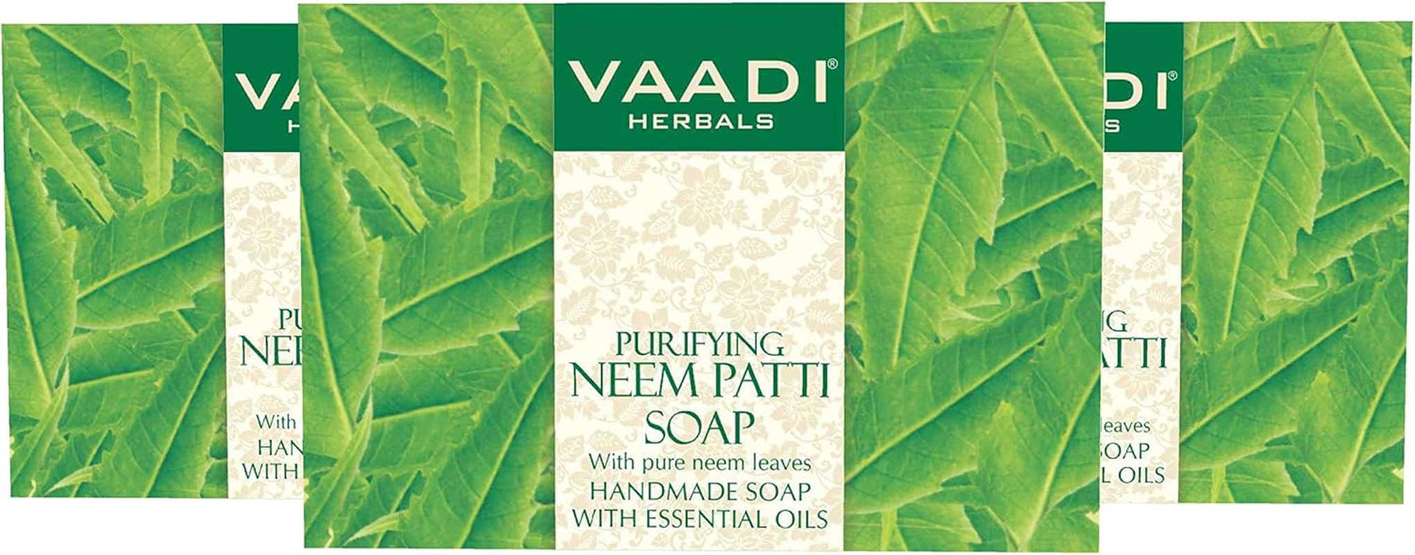 Chocolate and Mint Bar Soap - Deep Moisturising Therapy - Handmade Herbal Soap with 100% Pure Essential Oils - ALL Natural - Each 2.65 Oz - Pack of 3 (8 Oz) - Vaadi Herbals image number 1
