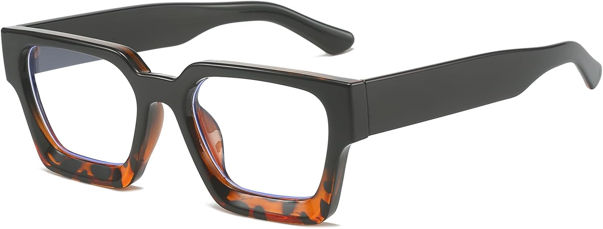 YAMEIZE Square Blue Light Blocking Glasses for Women Men Rectangle Blue Light Eyeglasses Computer Gaming anti Fatigue Clear Lens Glasses