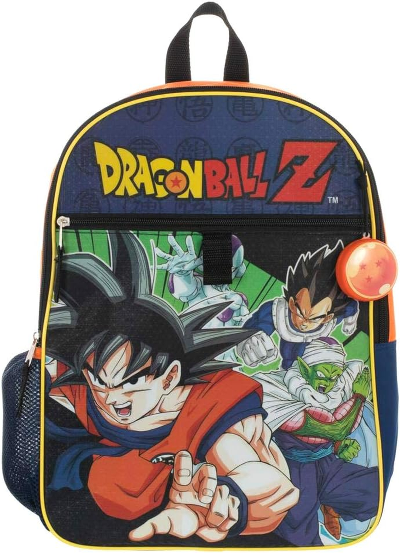 Kids Dragon Ball Z Backpack Set 5-Piece School Supplies Combo