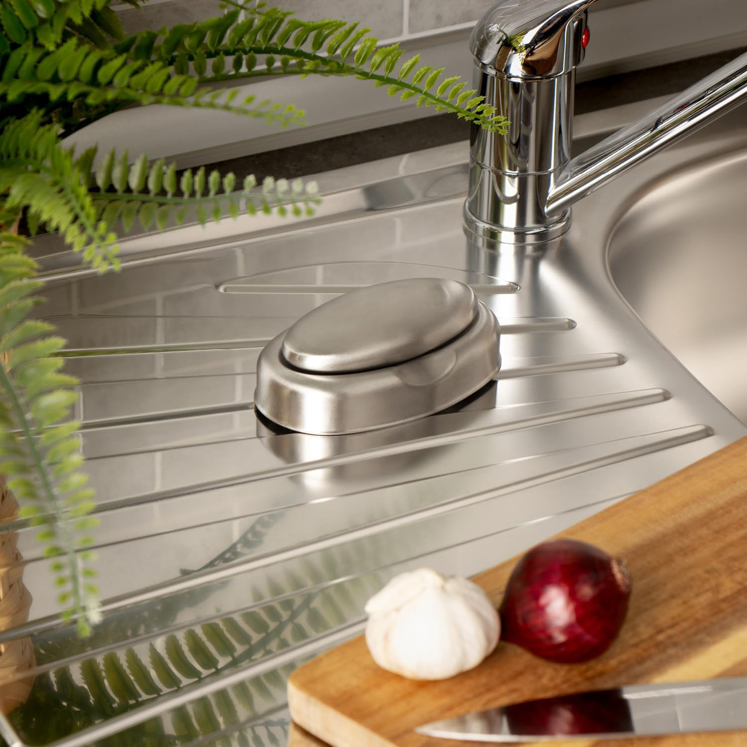 Yeenano Stainless Steel Soap, Metal Soap against Odour, Odour Neutraliser with Soap Dish, Odour Killer Soap Made of Stainless Steel, Eliminates Odours on Hands, Kitchen Utensils, Environmentally