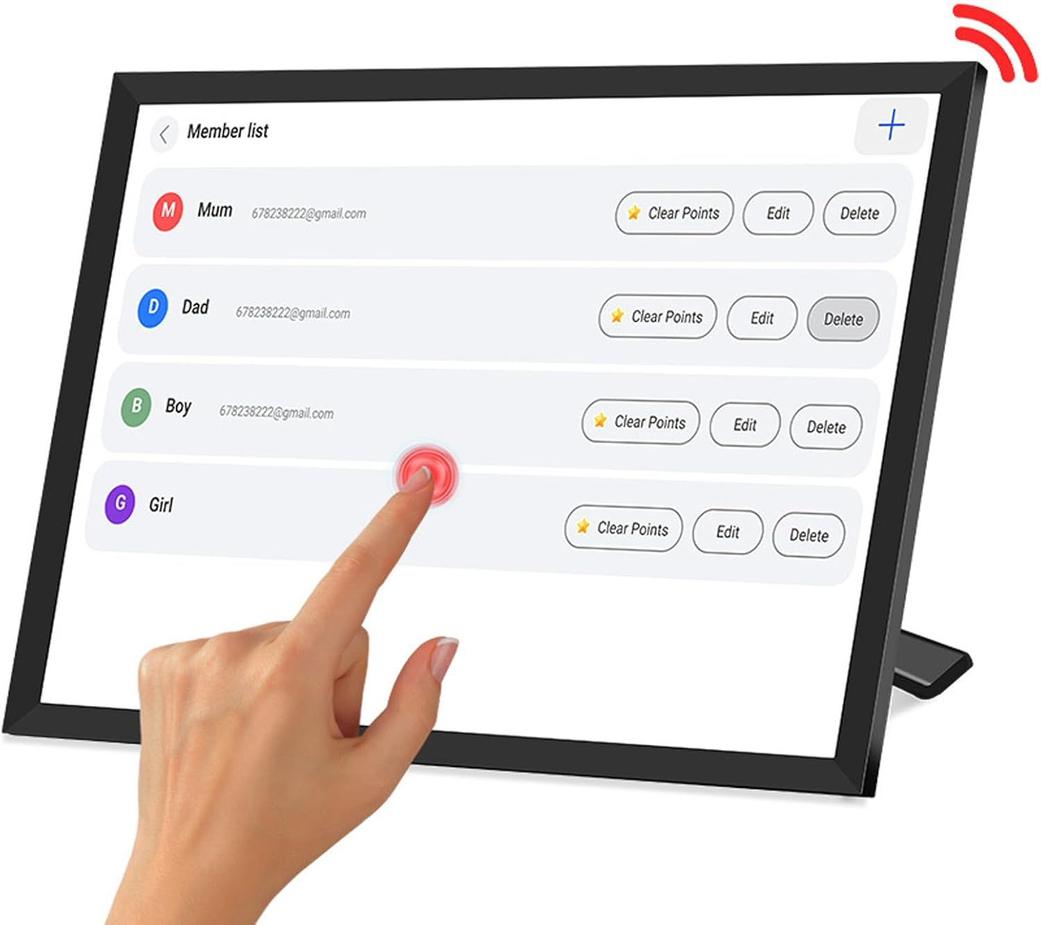 Generic 10.1 Inch Desk Planner Digital Calendar, Smart Touchscreen Interactive Display Chore Chart for Family Schedules, HD Smart Family Planner Digital Picture Frame image number 5
