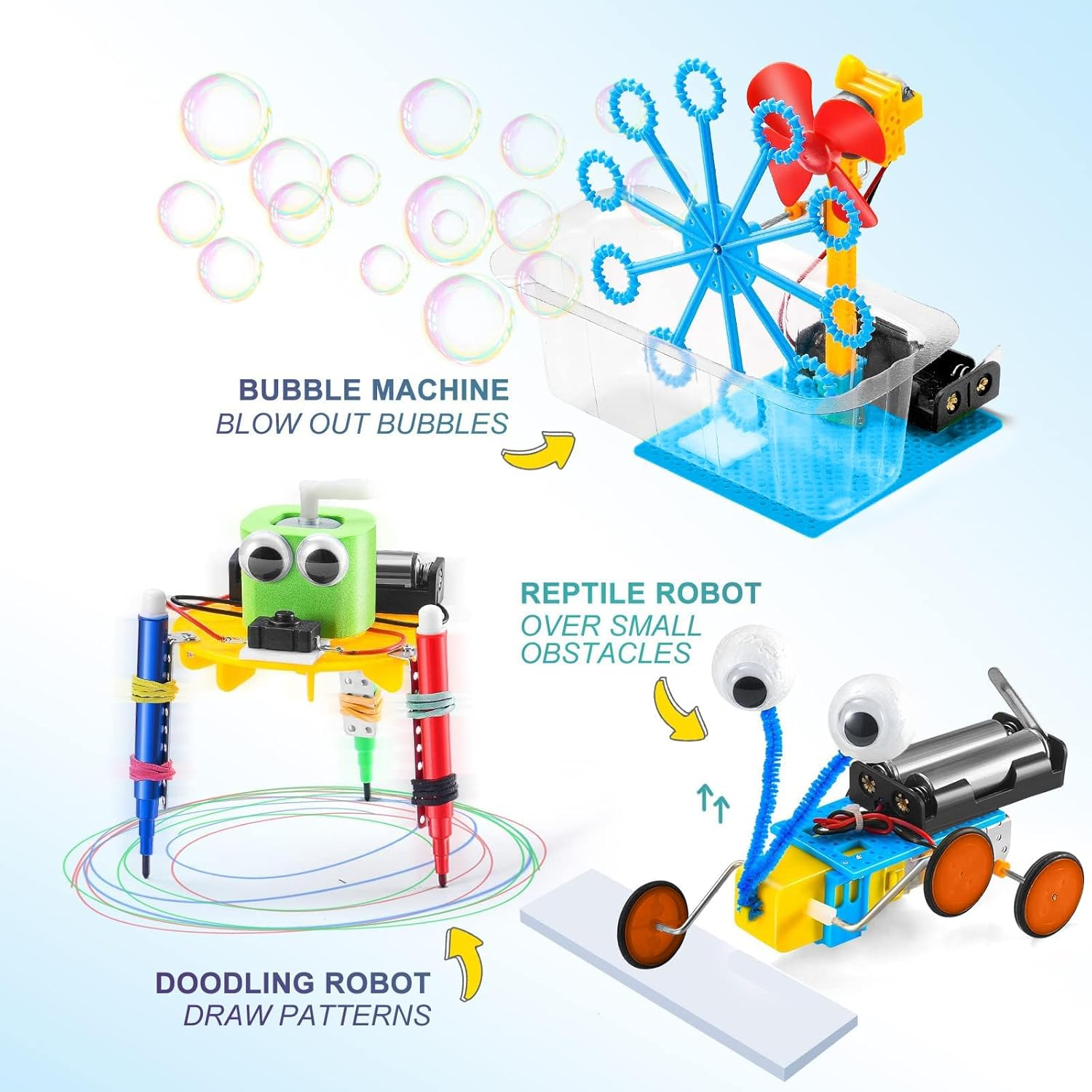 STEM Robotics Science Kits for Kids Age 8-12 Robot Building Kit 5-7, STEM Toys for Boys 8-10 Science Experiments 6-8 Girls Engineering Projects STEAM Activities Gifts 6 7 8 Year Old Boy (Model A) image number 3
