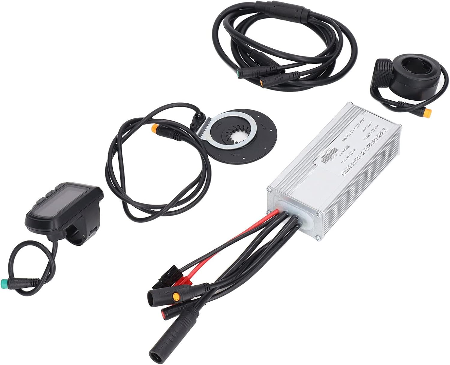 Brushless Motor, DC 36V 48V 500W Motor Brushless Controller Set Aluminium Alloy E Bike Brushless Controller with EN06 Meter, Electric Bicycle Controller for DIY Electric Bikes image number 2