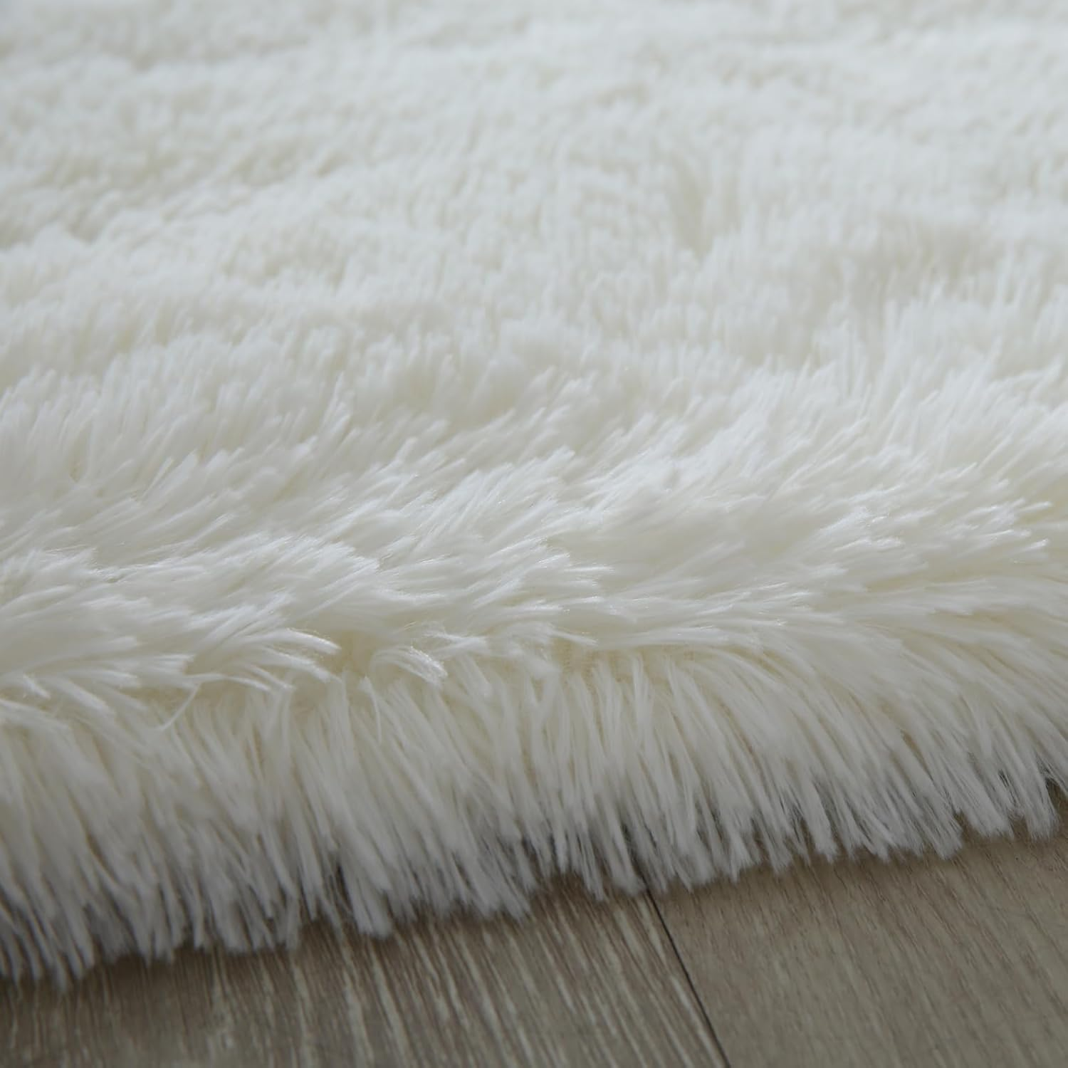 SHIPKEY Beige Area Rugs 5&rsquo;X7&rsquo; (150X210 Cm) Soft Indoor Rugs, Fluffy Shaggy Carpet for Bedrooms, Living Room, Home D&eacute;cor - Beige - 240X300Cm image number 4