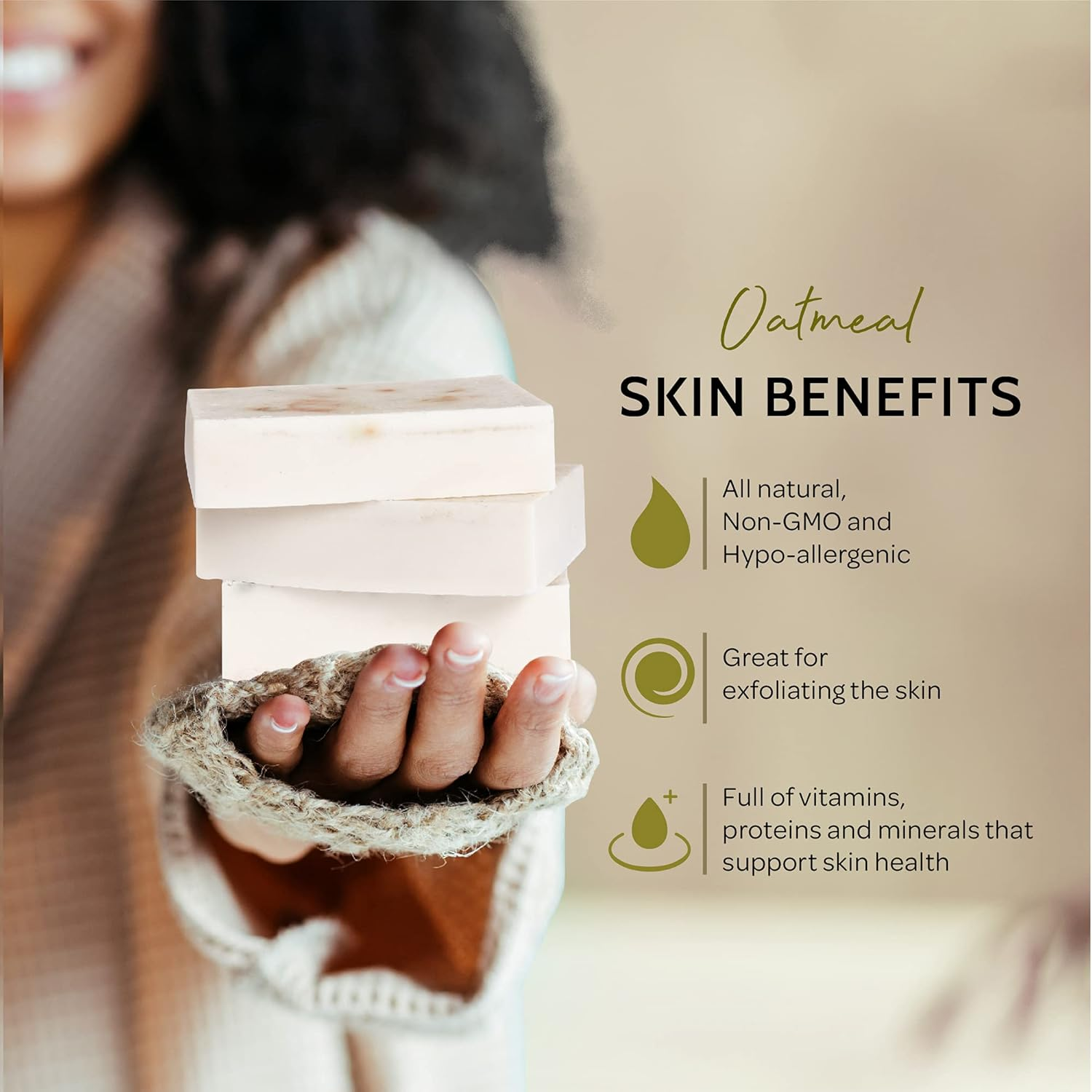 Pifito Premium Oatmeal Melt and Pour Soap Base (5 Lb) - Natural Vegetable Glycerin Soap Base - Excellent Hand Soap Making Supplies image number 2