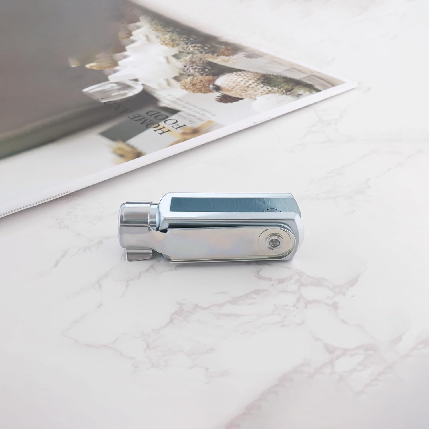 Be in Your Mind 4Pcs M6 Clevis Fork Long with Spring Pin Right Hand Thread Air Cylinder Rod Clevis End Female Thread Y Connector 43Mm Length image number 2