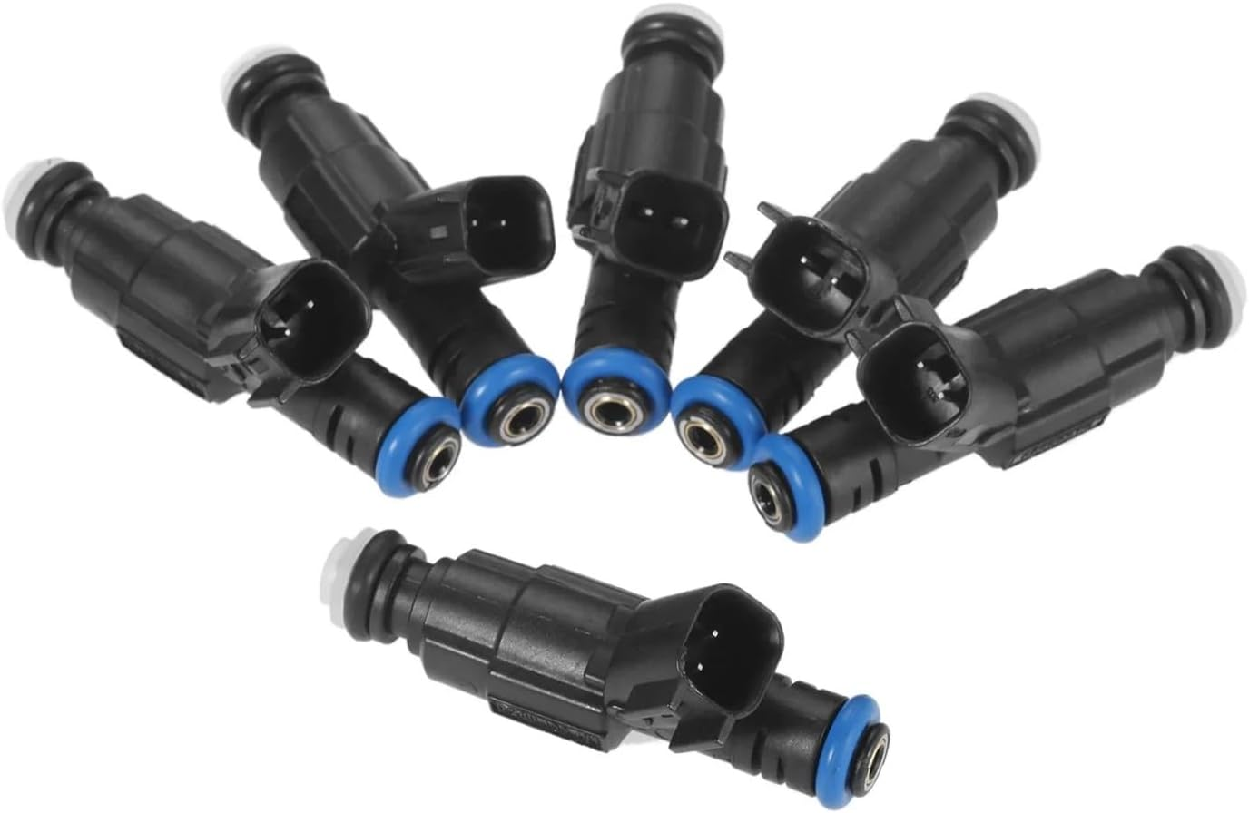 6Pcs Fuel Injectors 4 Hole 0280155784 Compatible with Jeep Cherokee Grand Cherokee Wrangler 4.0L Compatible with Dodge Ram 1500 2500/3500 Van 5.2L 1999-2004 image number 5