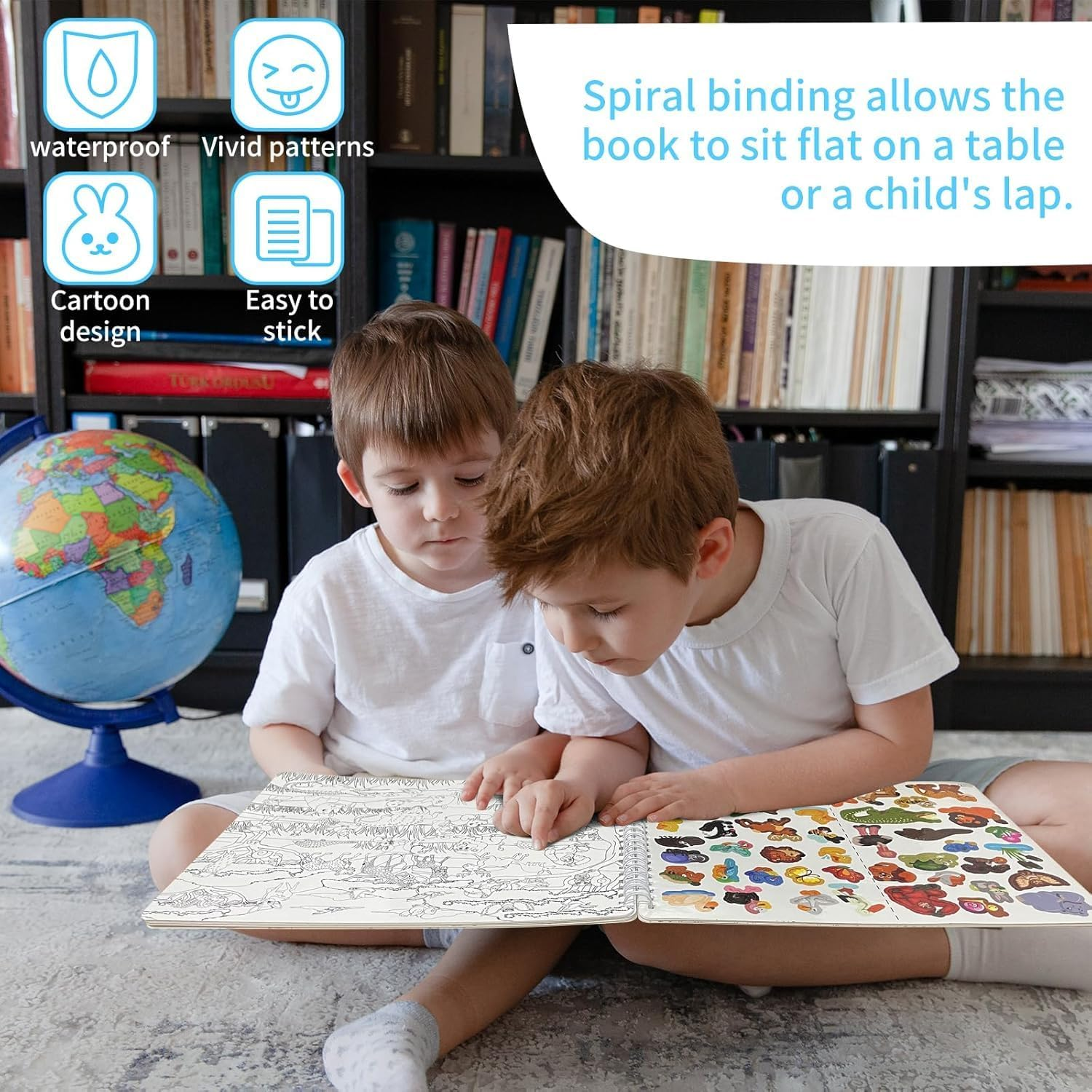 OSIMIG Find the Animal Sticker Books, Sticker Books for Kids, Include 20 Hidden Theme, Sticker Activity Books for Toddlers, Kids Educational Toys image number 6