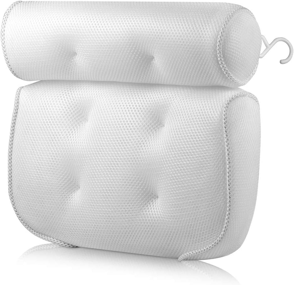 Bathtub Pillows, Spa Bathtub Pillow with 6 Suction Cups Head Neck Back and Shoulder Support Bath Pillows for Hot Tub Jacuzzi Home Spa image number 6