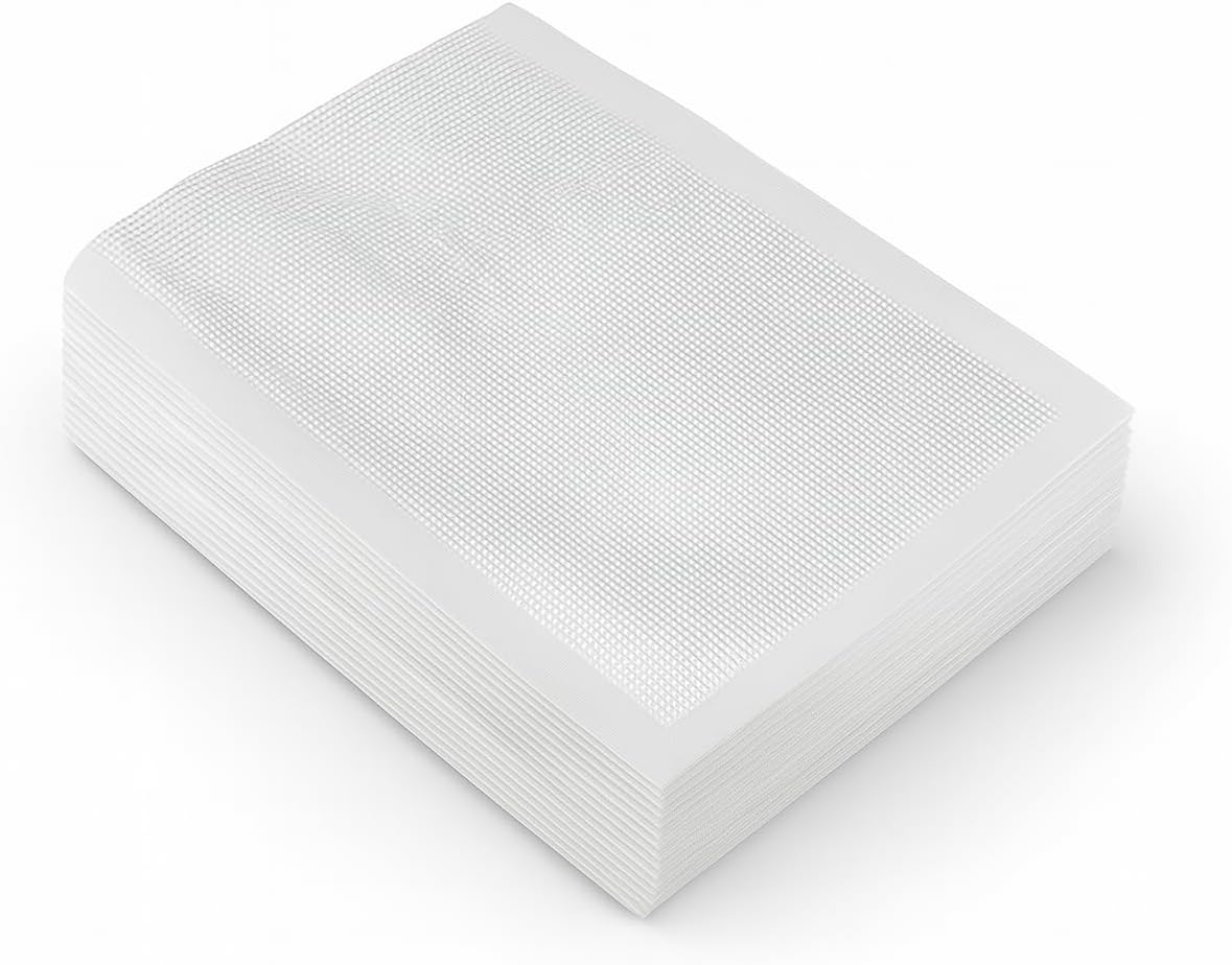 1STLY KITCHEN - Sous Vide Vacuum Seal Cryovac Food Storage Bag Extra Long Life 100 Pack 15X20Cm