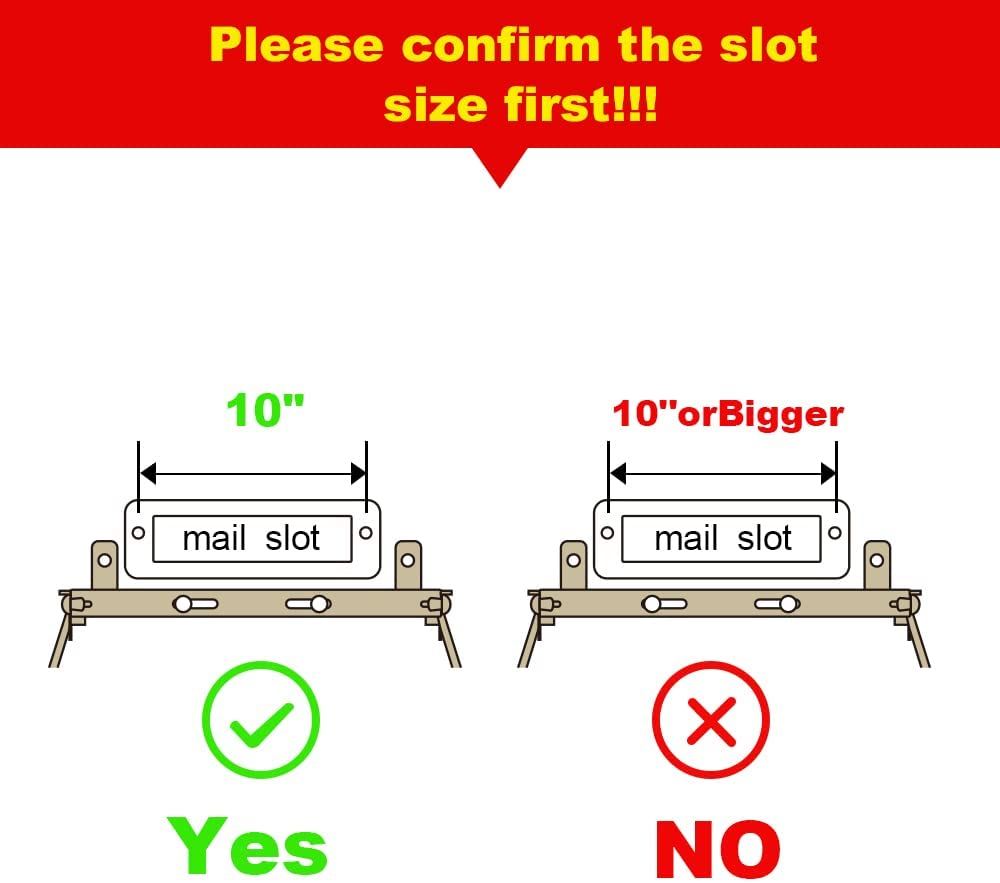 Indoor Wall Mount Mail Catcher Bag Door Slot Post Box Basket Mail Boxes Organizer Security White image number 2