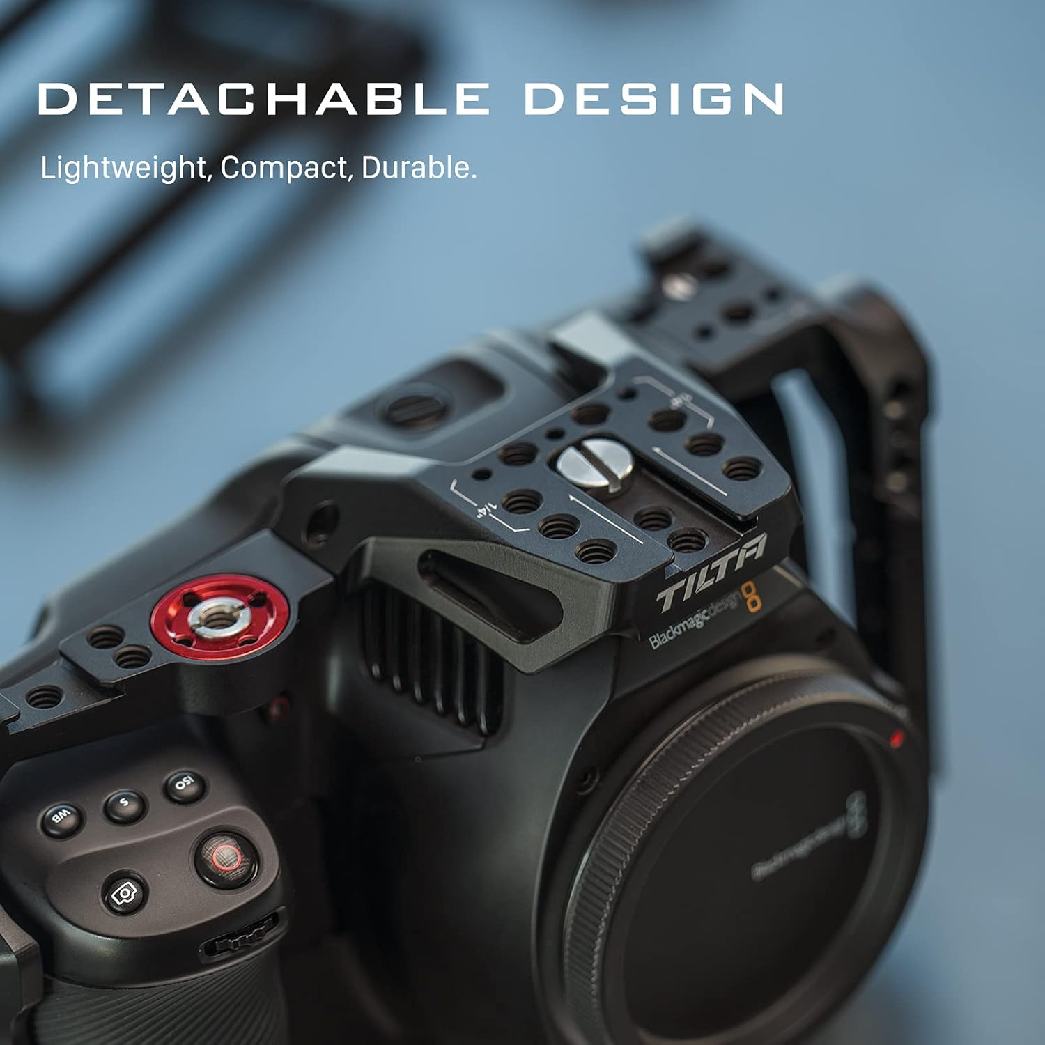 Tilta Full Camera Cage Compatible with BMPCC 6K Pro Detachable Half Camera Video Cage for Blackmagic Pocket Cinema Camera 6K Pro Film Movie Making Kit Lightweigt Durable Black TA-T11-FCC-B image number 2