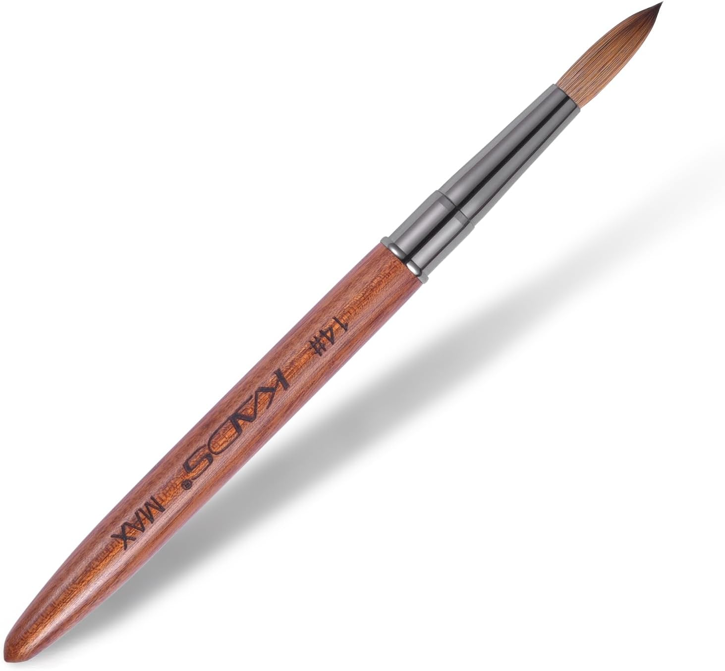 KADS Kolinsky Red Wood Acrylic Brush Max Nail Art Brush 2 Size to Choose 14#/16# Nail Brush for Nail Art Manicure Tool (16#) image number 4