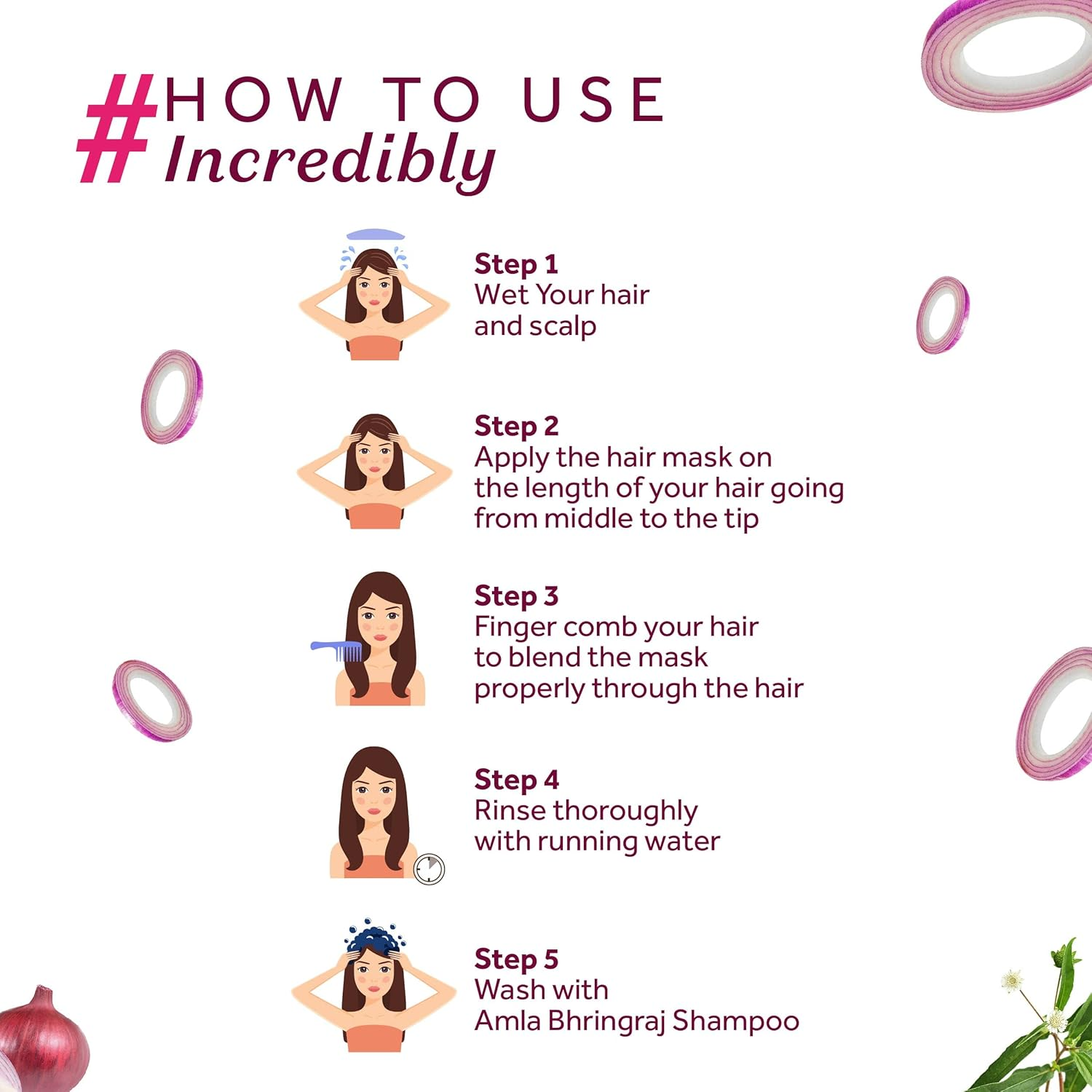 Atulya Onion and Bhringraj Hair Mask Enriched with Almond Oil, 200 Gm image number 2