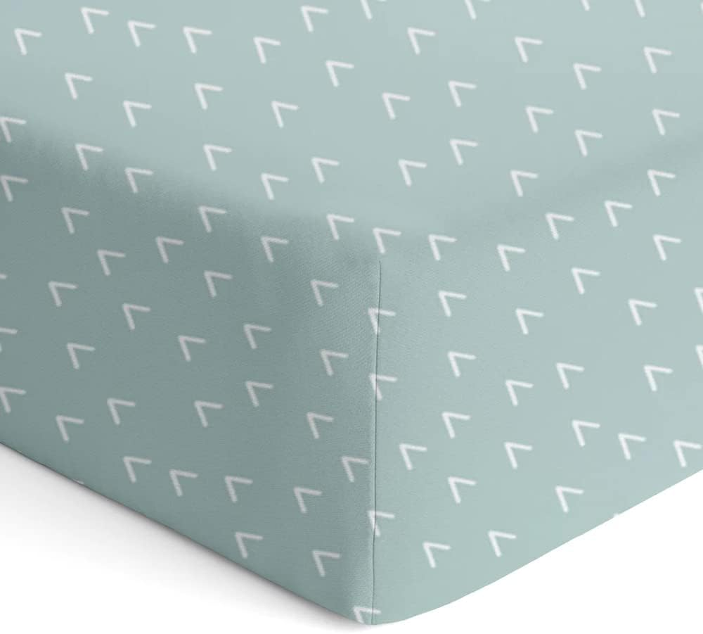 2PK Bubba Blue Nordic 77X135Cm Jersey Cot Fitted Sheet 0-12M Dusty Sky/Mint image number 4