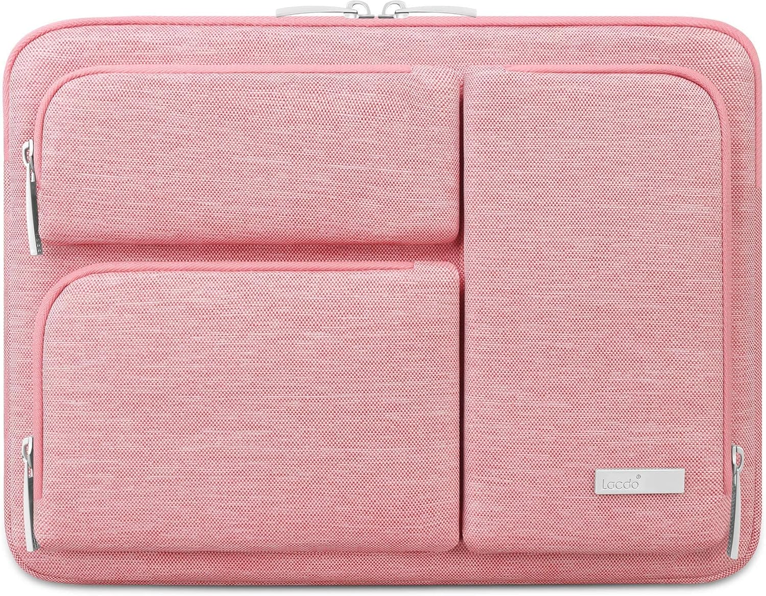 Lacdo 360&deg; Protective Laptop Sleeve Case for 13 Inch New Macbook Air M4 A3240 2025, M3 A3113, M2 A2681, M1 A2337 | 13" Macbook Pro M2/M1 A2338 A2251 | 13" Ipad Air M3 / Ipad Pro M4 Computer Bag, Gray