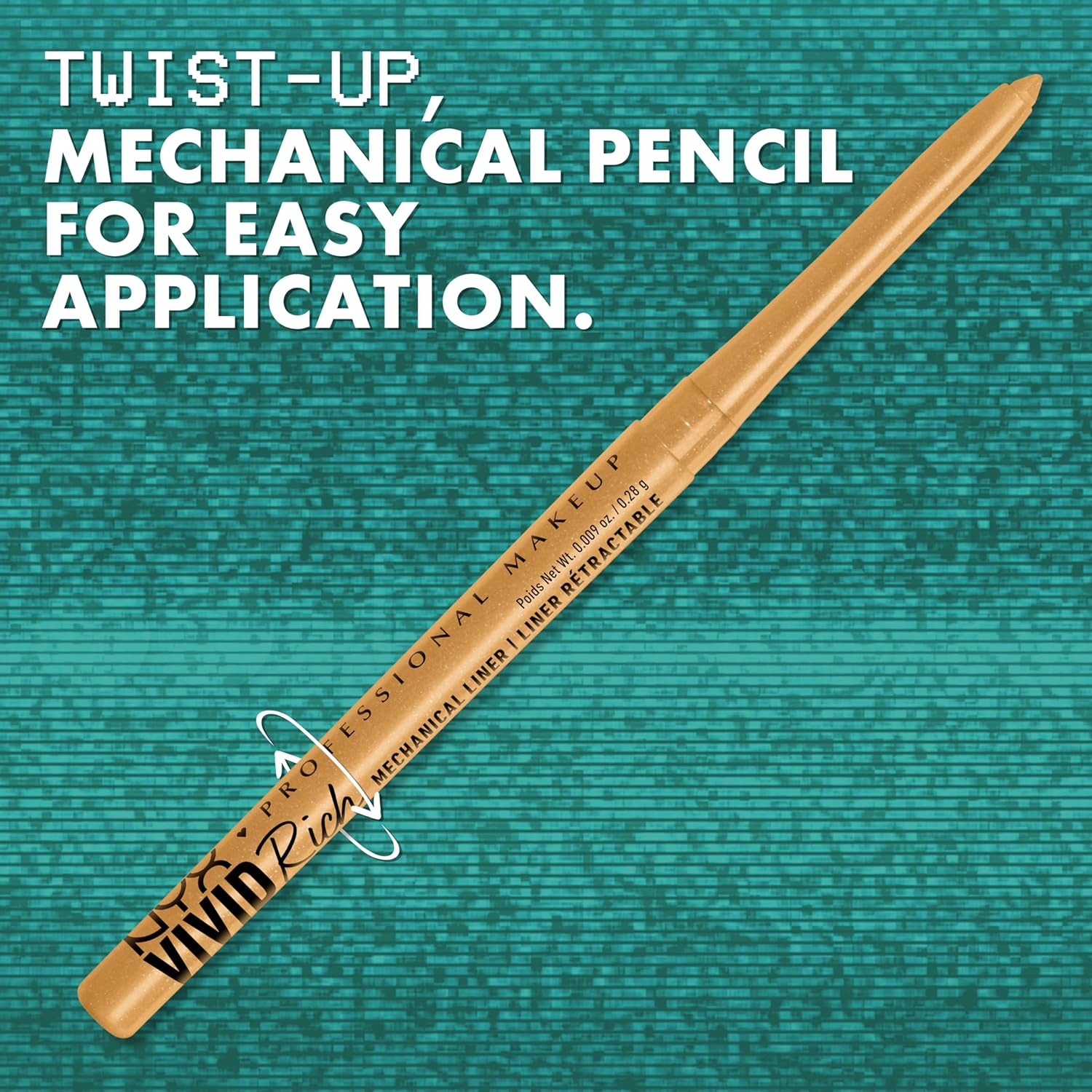 NYX Professional Makeup, VIVID RICH MECH LNR PNCL QUARTZ QUEEN image number 2