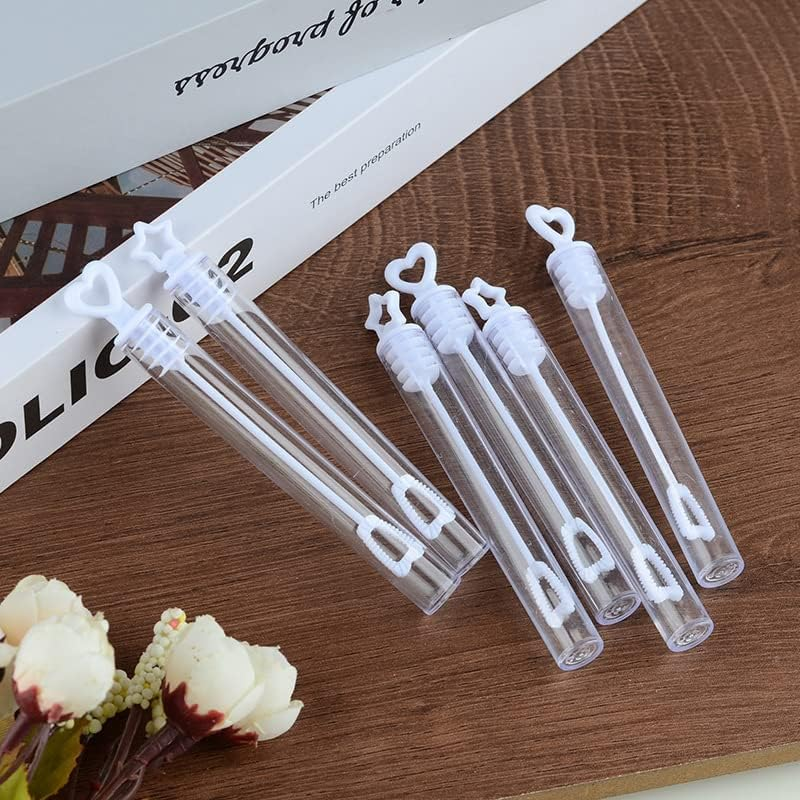 50 Pcs White Heart Bubble Wands, Perfect for Wedding, Valentine'S Day, Engagement image number 4