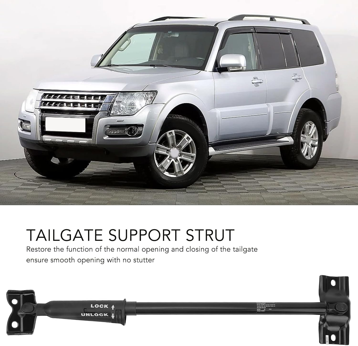 Tailgate Support Strut, 5822A001 5822A020 Door Safety Stopper Back Rear Boot Damper Replacement for Pajero, Lift Ports Rear Door Stopper Strut Rear Boot Door Damper Replacement