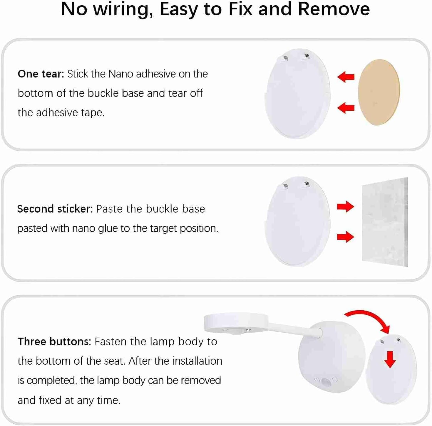 Shenzhi Tech LED Spotlight, Wireless Picture Light, Rechargeable Painting Light with Motion Sensor, Stick on Lights 360&deg; Rotation Stepless Dimming Art Display Light for Indoor Wall Decor image number 4