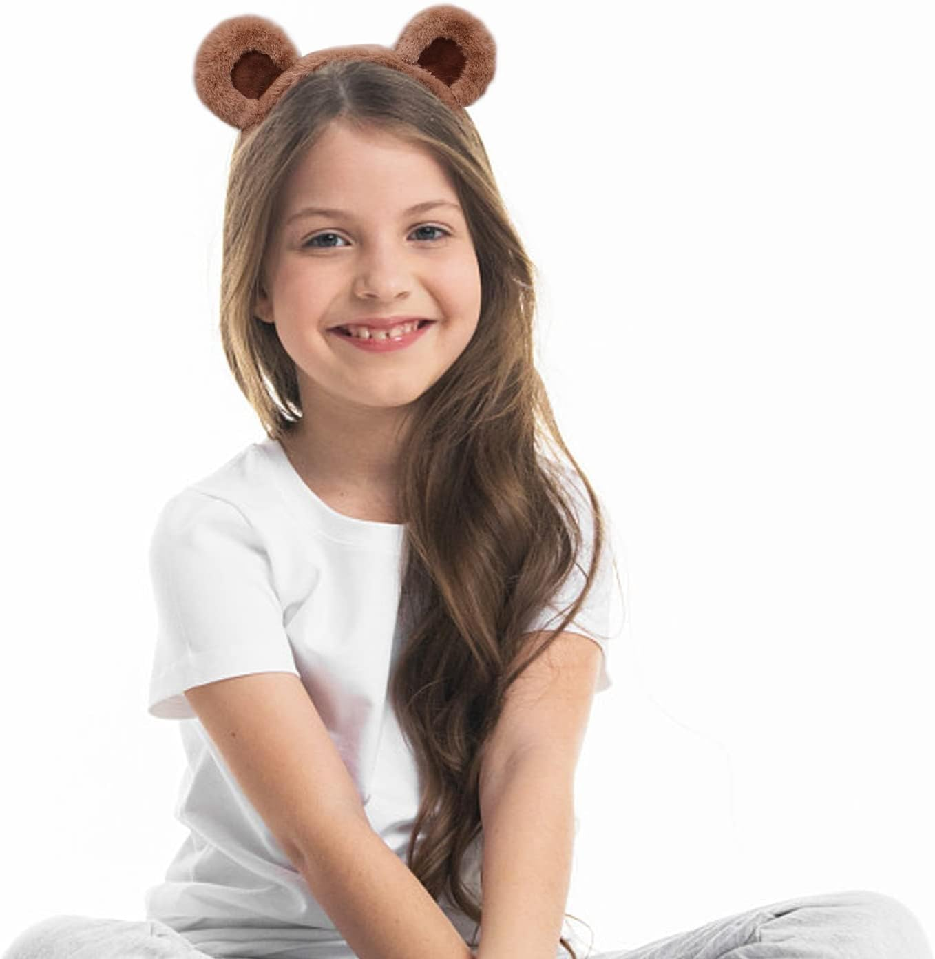 Bear Ears Headband Cute Party Headwear Face Wash Headband Animal Head Wear Fashion Hairband Valentine'S Day Hair Hoops Hair Accessories for Adult Kids Party Decoration