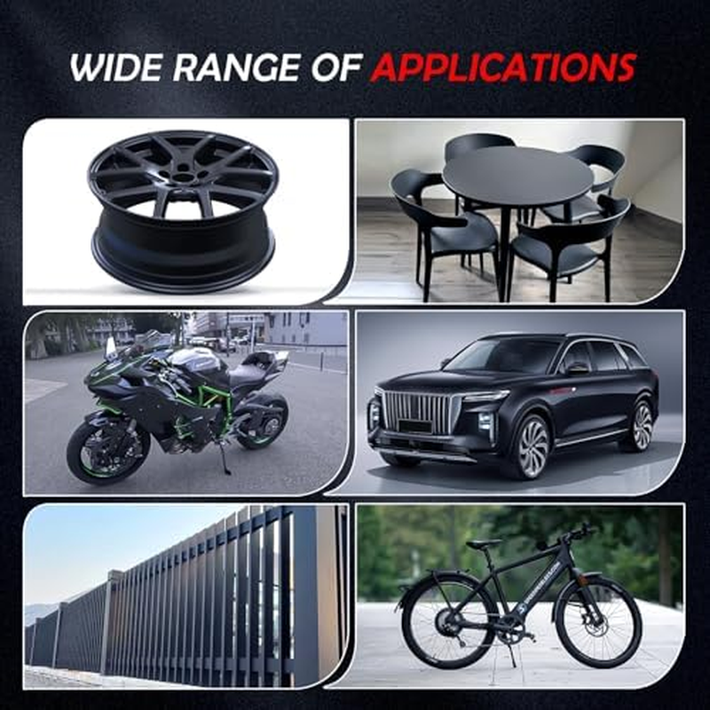 Gloss Black Rim Touch up Paint, Car Wheel Paint Pen 2 in 1, Wheel Scratch Repair Kit Universal Color Quick and Easy Fix Curb Rash Scuff image number 4