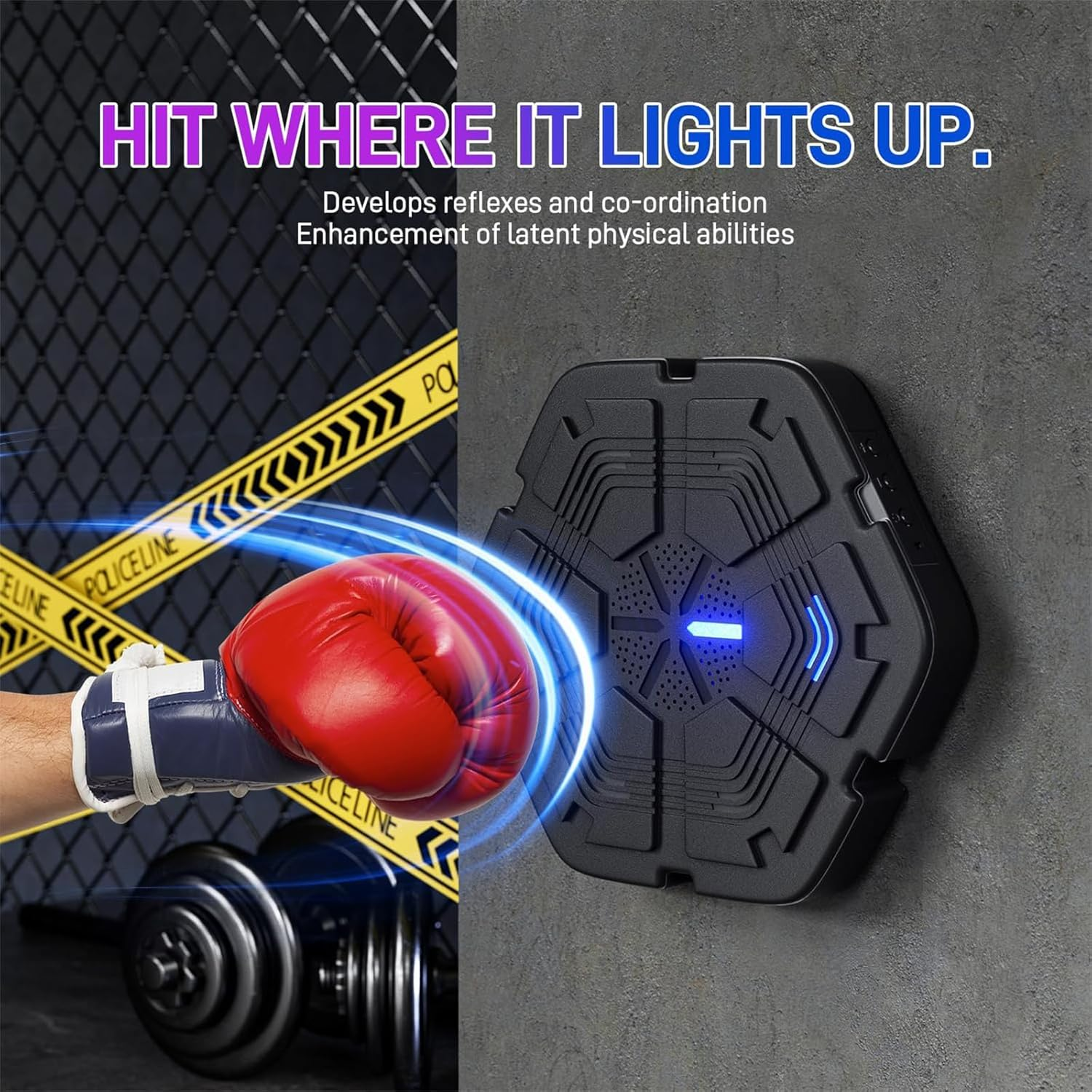 Cozioz Music Boxing Wall Mount Machine for Adults | Liteboxer Workout Playlist | Onepunch Fitness Machine image number 1