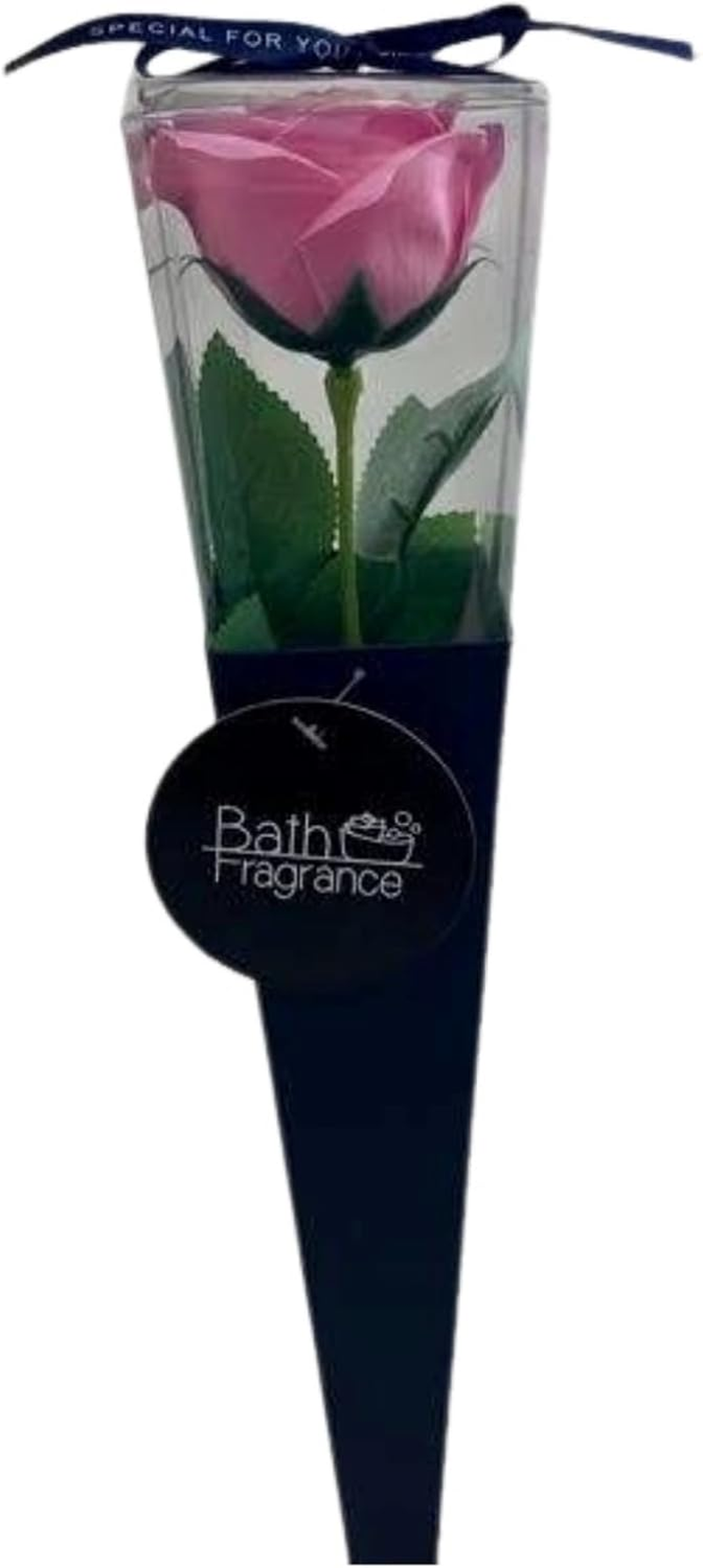 Q-FLA 824289 Soap Flower Bath Salt, 1 Heat, Kelee Bouquet, Pink Gift, Single Piece Gift image number 2