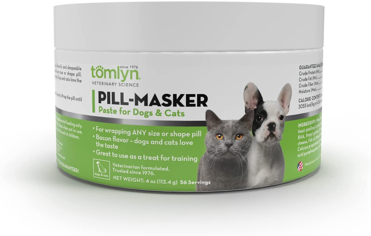 TOMLYN Pill-Masker Original Bacon-Flavored Paste for Dogs & Cats, 4Oz image number 2