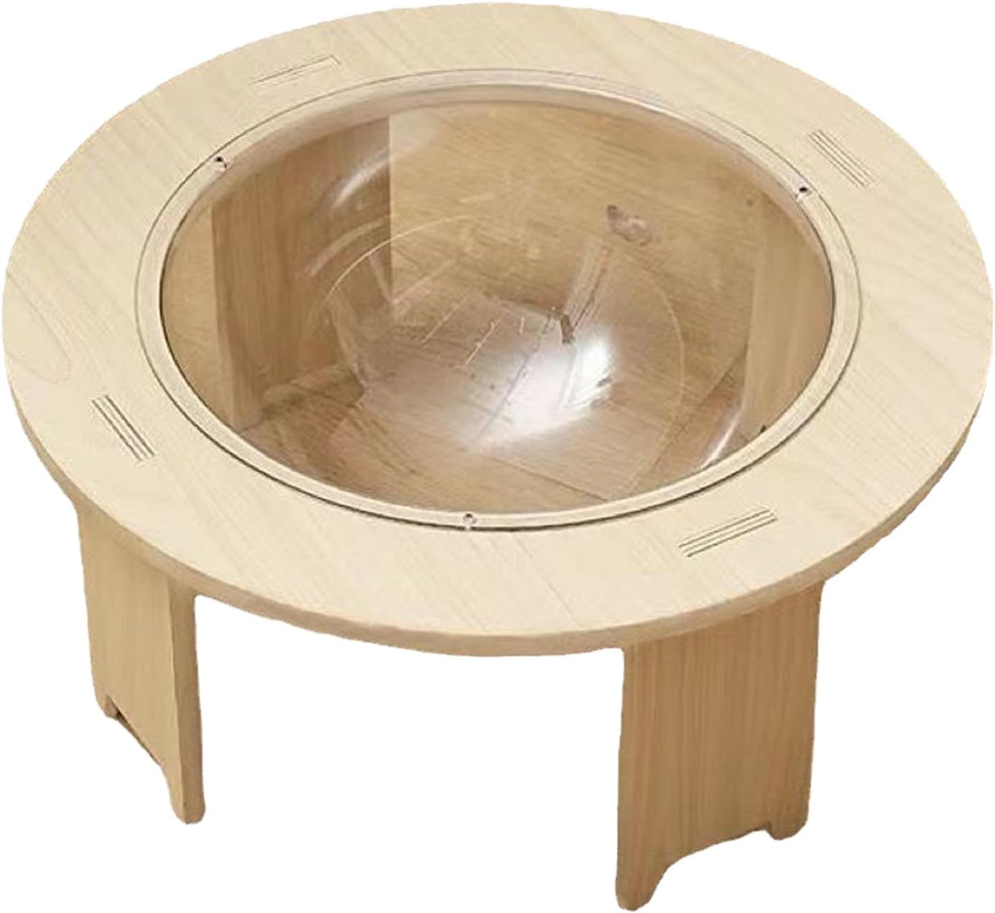 Capsule Cat Bed, Capsule Indoor Cat House, Transparent Clear Capsule Cat House, Detachable Wooden Elevated Cat Bed for Bedroom Balcony (Tama&ntilde;o Peque&ntilde;o 21 Pulgadas) image number 6