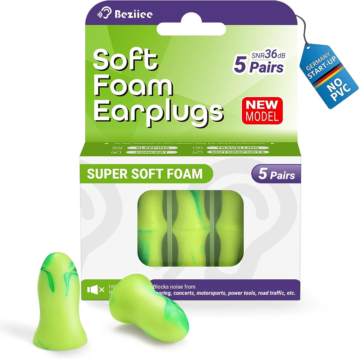 Ear Plugs for Sleep: 2025 Neurofusion&trade; Design for Side Sleepers,Anxiety Relief & Noise Sensitivity- 36Db Silence Burst Tech For8-Second Sleep&trade; image number 5