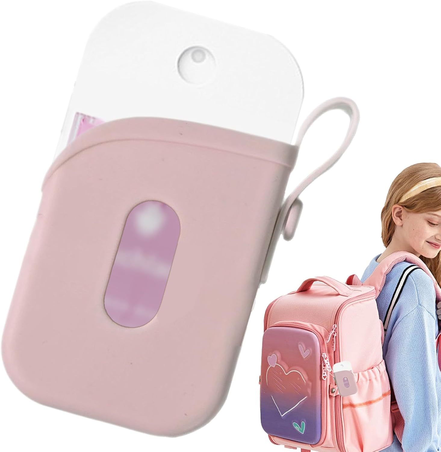 Dzqad Cosmetic Bottle Cover - Silicone Protective Case for Empty Bottles - Stylish Anti-Shock Case for Travel Camping and Daily Use - Pink image number 5