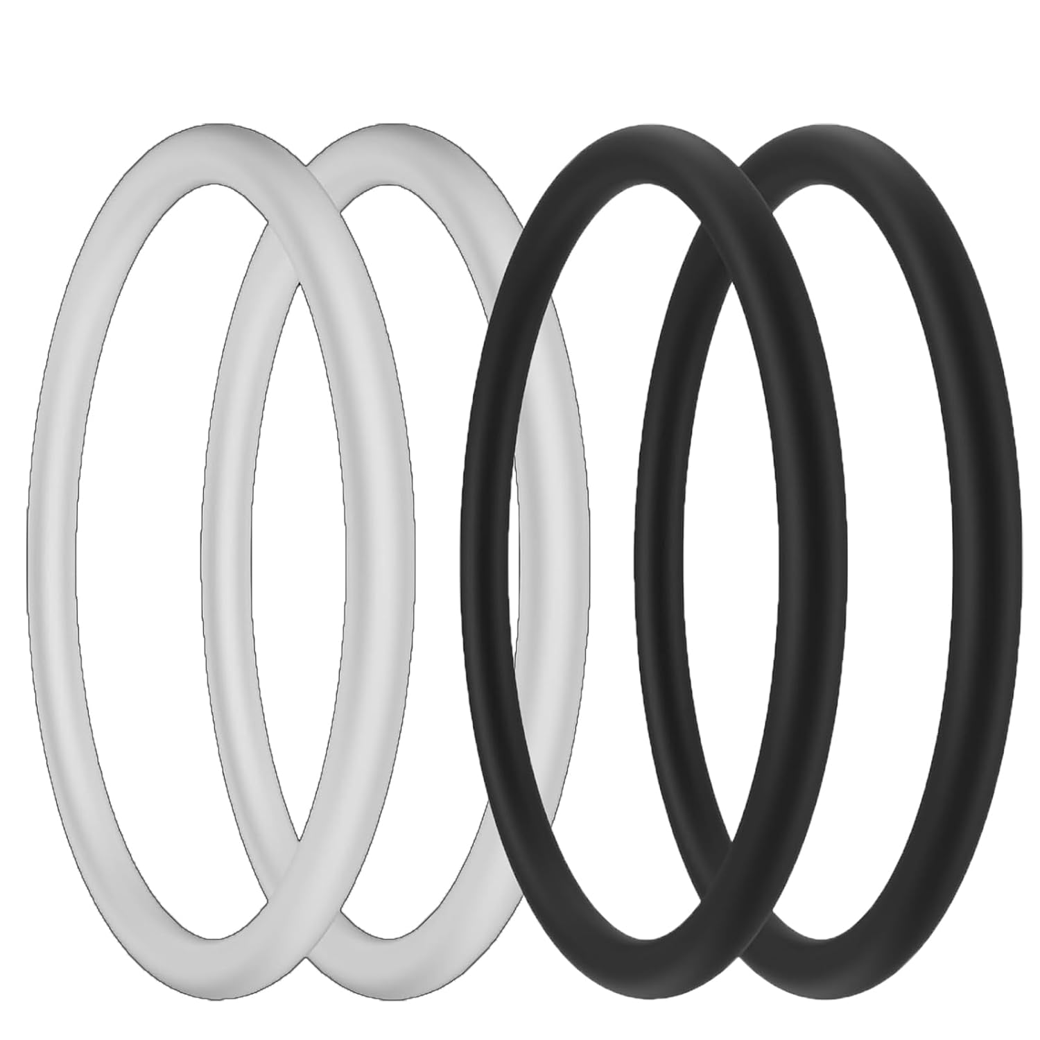 Patella Knee Strap Knee Brace Patella Band 4 Pack, Athletics Elasticity Fixed Protection Patella Ring 2 Pair High Compression Elastic Rubber Patella Knee Strap Bone Knee Rope Ring (4 Pack) image number 4