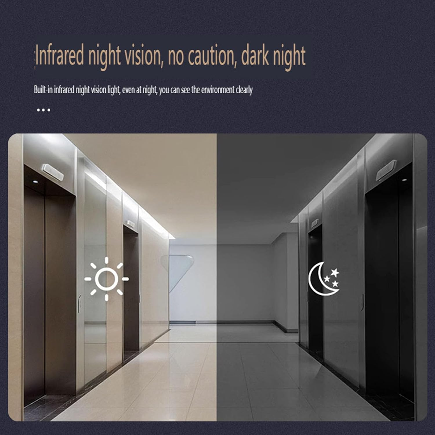 Ring Doorbell with 170&deg; Camera, Video Doorbell Wireless IP65, Camera Doorbell System - 4.3In HD Screen, Hifi Mic, Day/Night Camera image number 3