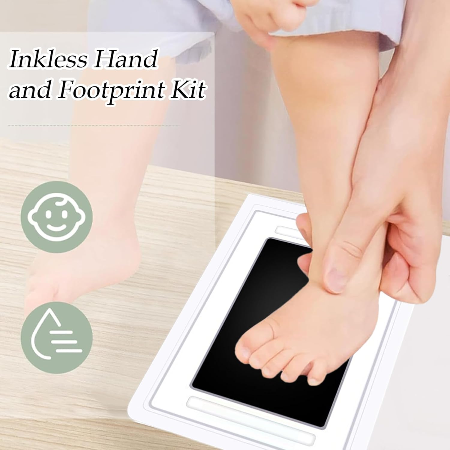 Inkless Hand and Footprint Kit | Cat and Dog Paw Print Kit 4-Pack | Clean Touch Pet Foot Printing Set Home Table Ornament for Birthday image number 5