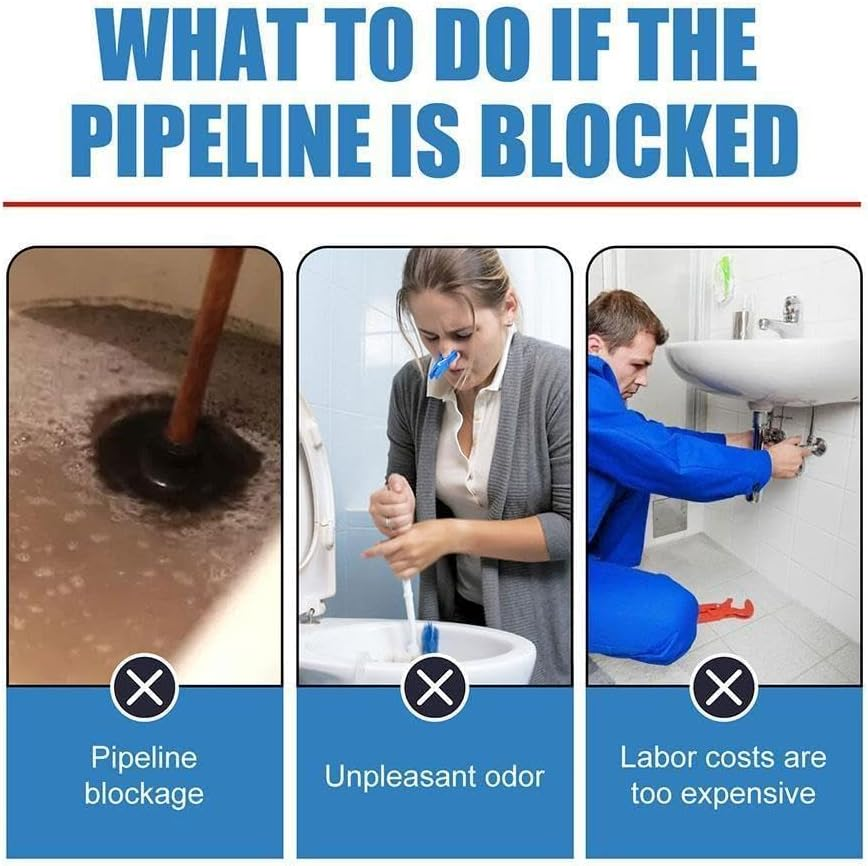 100G Powerful Pipe Dredging Agent Dredge Deodorant Toilet Sink Cleaning Cleaner Fast Tools Drain Sewer Pipe Tornado Cleaner Drain Wild Powerful and Wild Powerful Wild Sink Acssart Sink Pipe image number 5