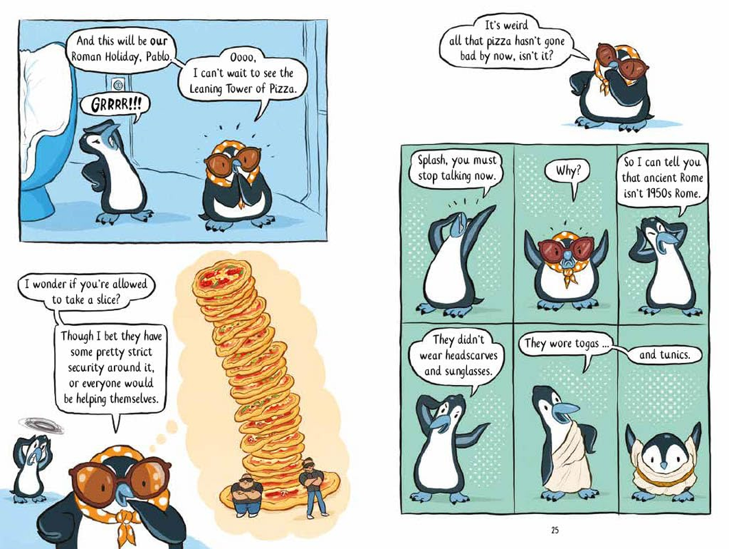 Pablo and Splash: Roman Holiday: the Hilarious Kids' Graphic Novel Series about Time-Travelling Penguins image number 2