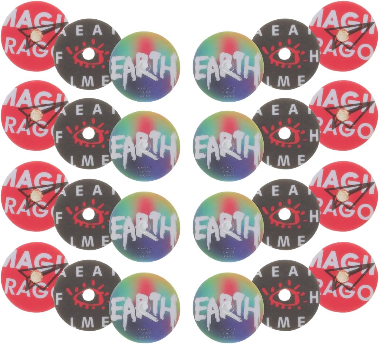 Vaguelly 24 Pcs Car Air Freshener Discs, Aromatherapy Refill Pads for Record Player, Fragrance, Pe Material, Assorted Colors, 3.5Cm Diameter, Ideal for Driving and Relaxing image number 4